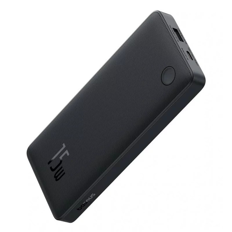 Powerbank Baseus Air Lite 10000mAh 15W + USB-C Cable 30cm - Black Powerbank Baseus Air Lite 10000mAh 15W + USB-C Cable 30cm - Black