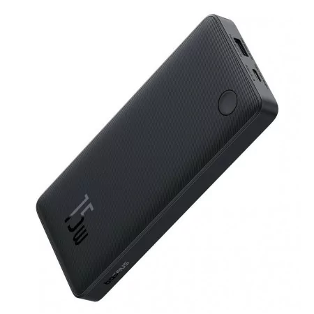 Powerbank Baseus Air Lite 10000mAh 15W + Cabo USB-C 30cm - Preta