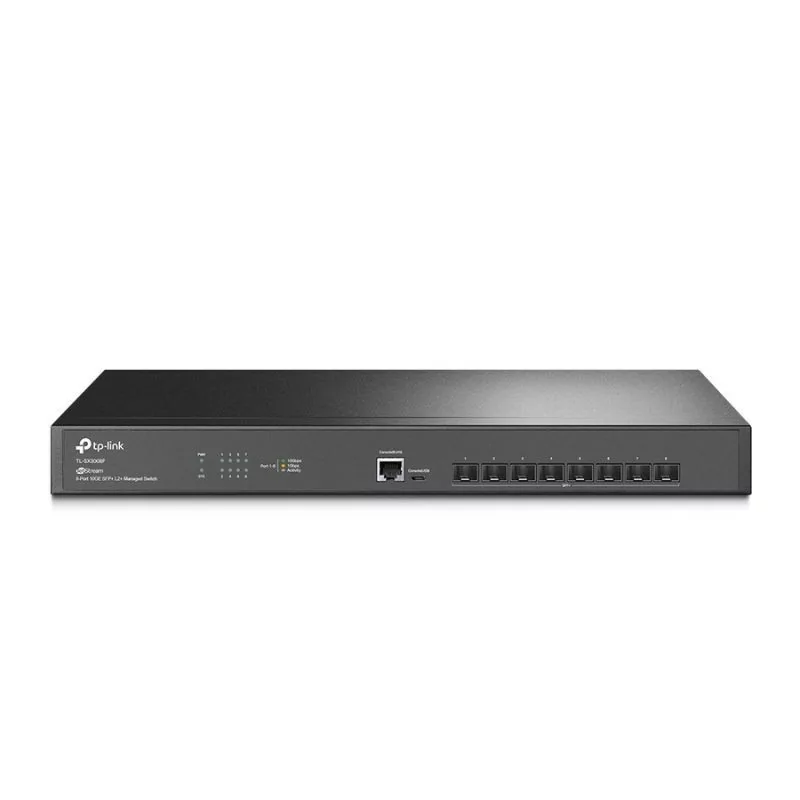 Switch TP-Link - JetStream - 8 Portas SFP+ 10GbE Managed - 1 Porta Gigabit - Rack - TL-SX3008F|TP-Link|6935364006457 Switch TP-Link - JetStream - 8 Portas SFP+ 10GbE Managed - 1 Porta Gigabit - Rack - TL-SX3008F|TP-Link|6935364006457
