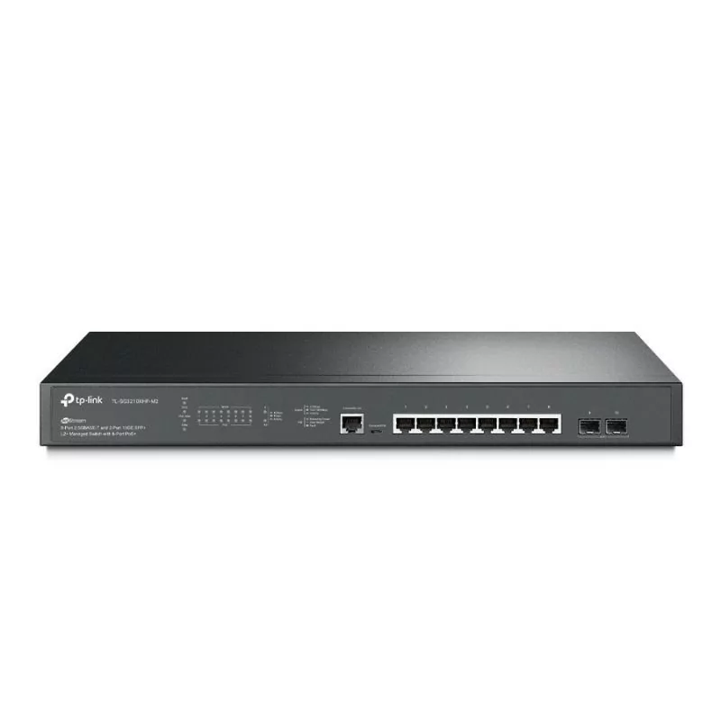 Switch TP-Link - JetStream - 8 Portas - 2.5GbE + 2 Portas SFP+ 10GbE - TL-SG3210XHP-M2|TP-Link|6935364030797 Switch TP-Link - JetStream - 8 Portas - 2.5GbE + 2 Portas SFP+ 10GbE - TL-SG3210XHP-M2|TP-Link|6935364030797