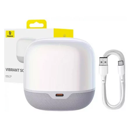 Coluna Portátil Baseus AeQur V2 Wireless - Branca|Baseus|6932172634643