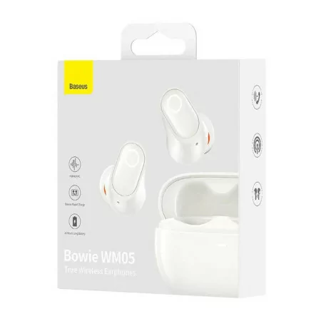Earbuds Baseus Bowie WM05 True Wireless - Branco|Baseus|6932172610937