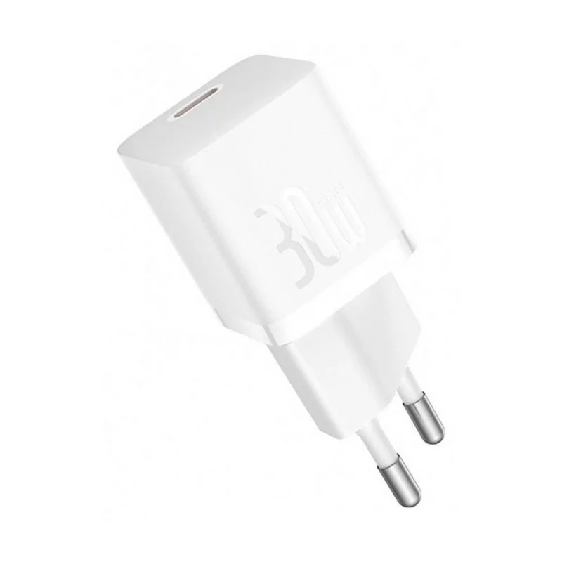 Baseus GaN5 Fast Charger (Mini) USB-C 30W - White