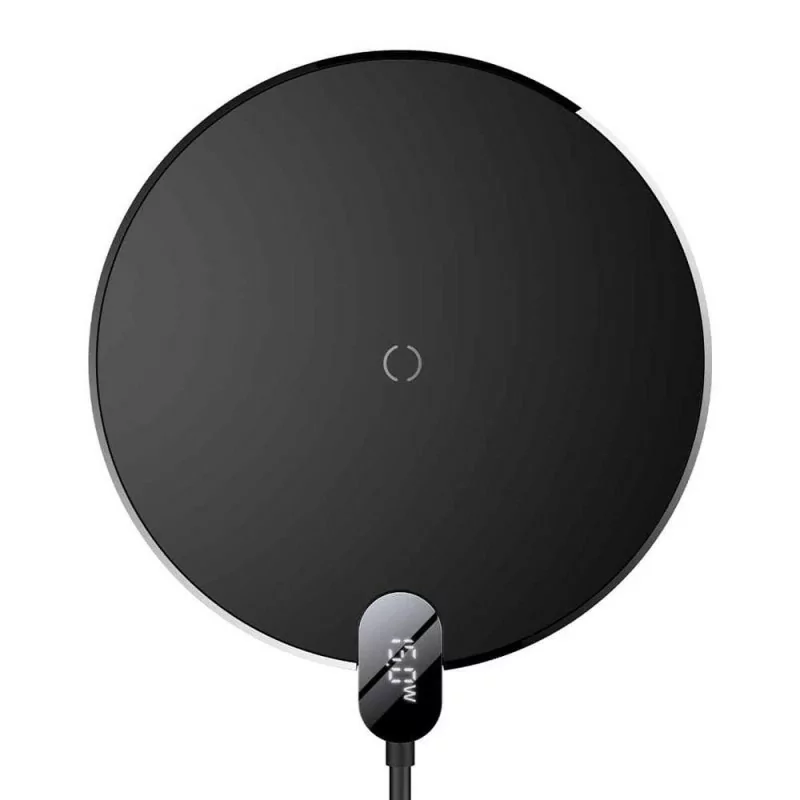 Baseus Digital LED 15W Wireless Charger - Black Baseus Digital LED 15W Wireless Charger - Black