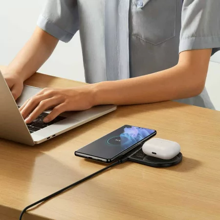 Baseus Dual USB-C 20W Wireless Charger - Black