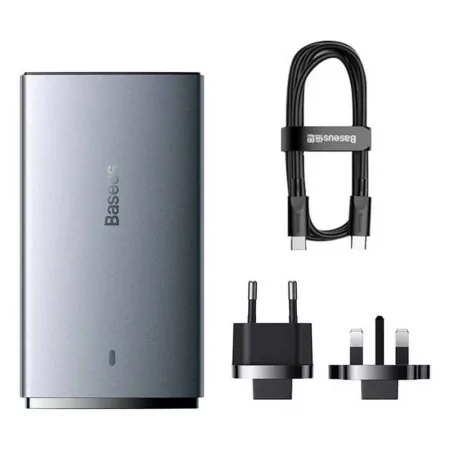 Carregador Baseus GaN5 Pro Fast Charger 65W - Cinza|Baseus|6932172618353