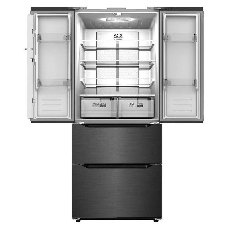 Silver IPSBS424LCG American Fridge Freezer (424L - Class E - Graphite)