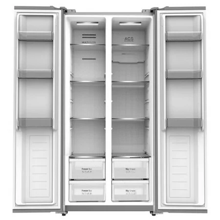 Frigorífico Side By Side Silver - 505L - No Frost - Classe E - Inox|Silver|5602084129100