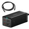 Carregador Baseus GaN5 Pro Fast Charger 67W Dual USB-C/USB-A Preto + HDMI - Preto|Baseus|6932172613006