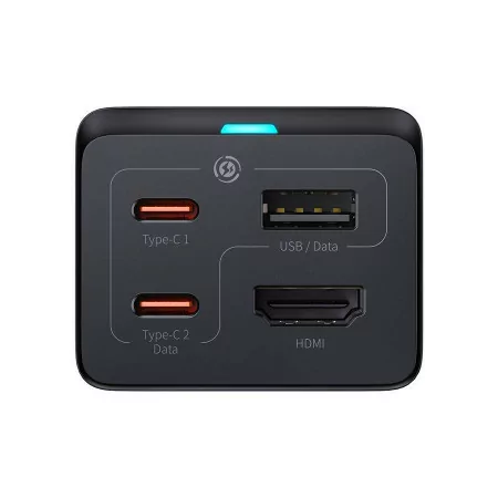 Baseus GaN5 Pro Fast Charger 67W Dual USB-C/USB-A Black + HDMI - Black