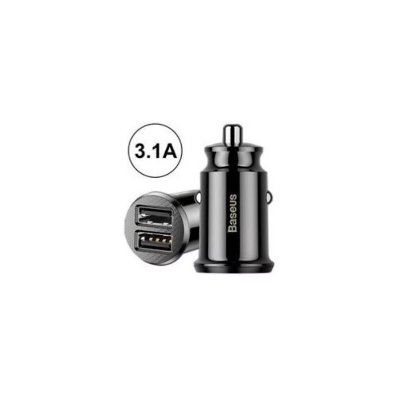 Carregador de Isqueiro Baseus 2x USB - Preto