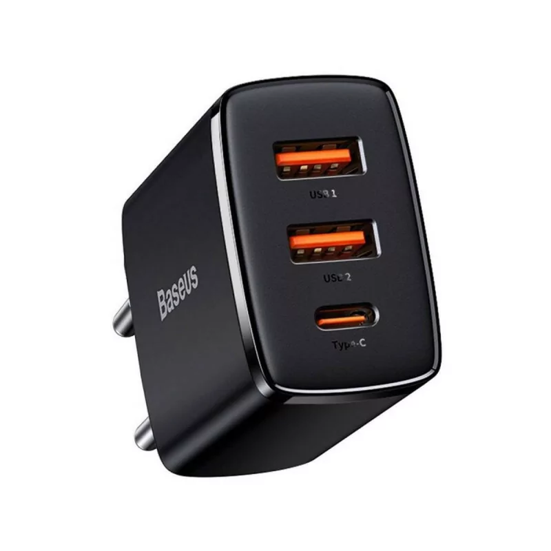 Baseus Compact CCXJ-E01 30W Fast Charger 3.0 - Black