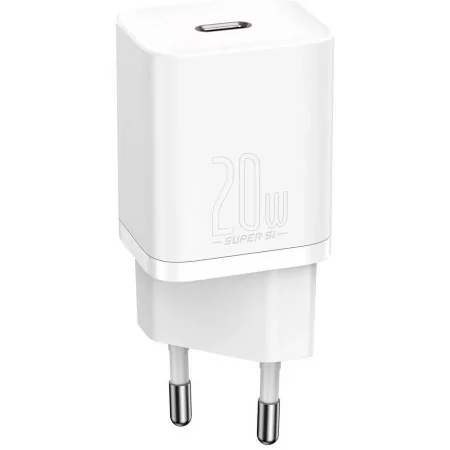 Baseus Super Si PD 20W USB-C White Charger + Lightning Cable (1m)