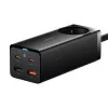 Baseus GaN3 Pro Fast Charger 65W Dual USB-C/USB-A Black + AC Socket