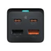 Baseus GaN3 Pro Fast Charger 65W Dual USB-C/USB-A Black + AC Socket