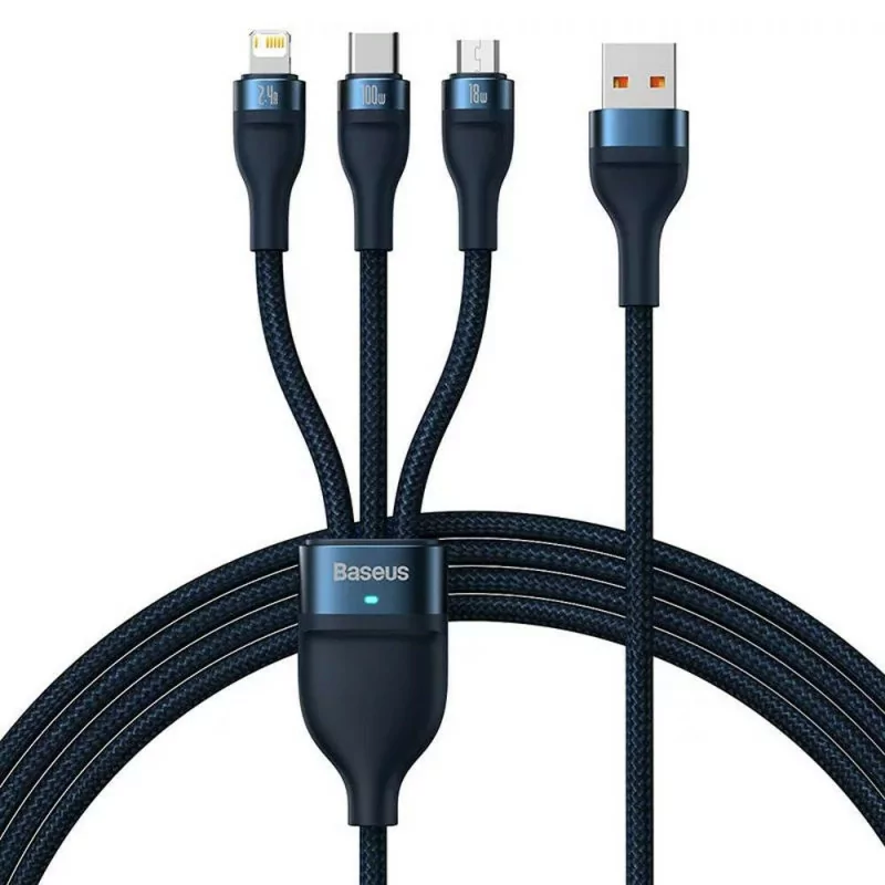 Baseus Flash Lightning PD 100W 1.2m Cable - Blue