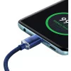 Baseus Crystal Shine PD 100W 1.2m USB-C Cable - Blue