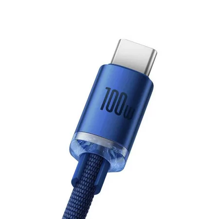Baseus Crystal Shine 100W 1.2m Cable - Blue