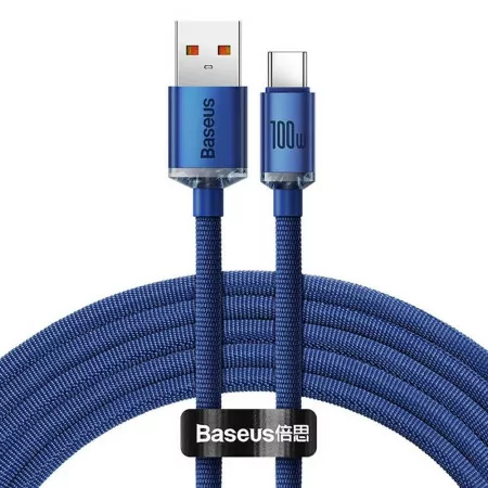 Cabo Baseus Crystal Shine 100W 1.2m - Azul|Baseus|6932172602819