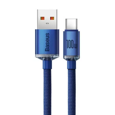 Baseus Crystal Shine 100W 1.2m Cable - Blue