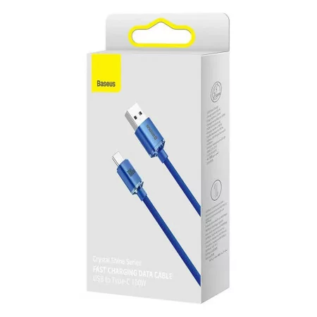 Baseus Crystal Shine 100W 1.2m Cable - Blue