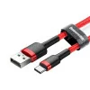 Baseus Cable - USB-A to USB-C - 3A - 0.5M - Red - CATKLF-A09