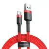 Baseus Cable - USB-A to USB-C - 3A - 0.5M - Red - CATKLF-A09
