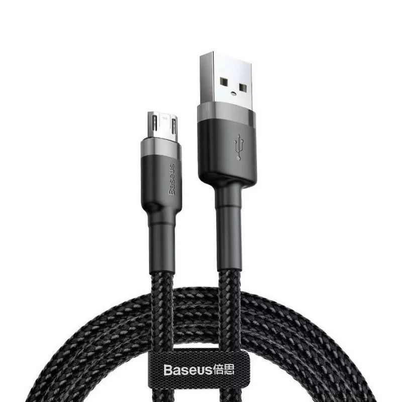 Cabo Baseus - USB-A P/ Micro USB - 3M - Preto - CAMKLF-HG1|Baseus|6953156296374 Cabo Baseus - USB-A P/ Micro USB - 3M - Preto - CAMKLF-HG1|Baseus|6953156296374
