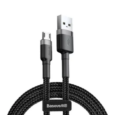 Cabo Baseus - USB-A P/ Micro USB - 3M - Preto - CAMKLF-HG1|Baseus|6953156296374