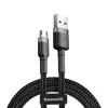 Cabo Usb Cafule For Micro 2a 3m Gray+black