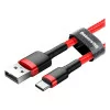 Cabo Baseus Cafule USB-A para Micro USB 1m - Vermelho