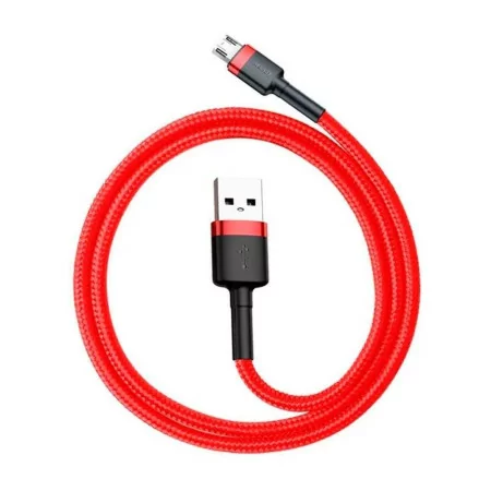 Cabo Baseus Cafule USB-A para Micro USB 1m - Vermelho|Baseus|6953156280328