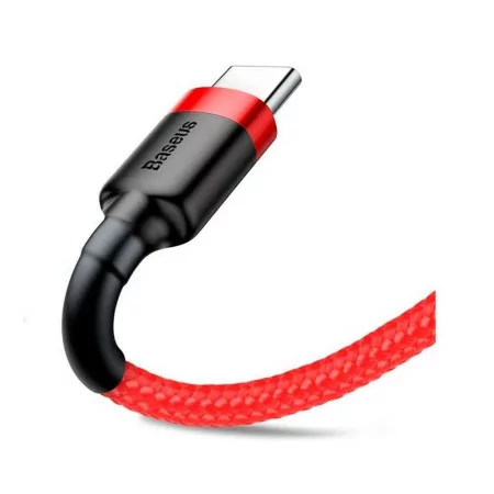 Cabo Baseus Cafule USB-A para Micro USB 1m - Vermelho|Baseus|6953156280328