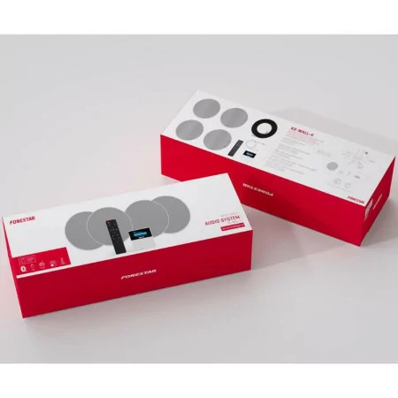 Kit Sistema de Som Parede Bluetooth 4 Colunas - Fonestar - KS-WALL-4|Fonestar|8422521013079