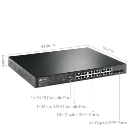 TP-Link PoE+ Switch 28 Ports - TL-SG3428MP