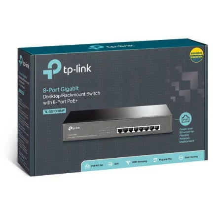 TP-Link PoE 8-port Switch - TL-SG1008MP