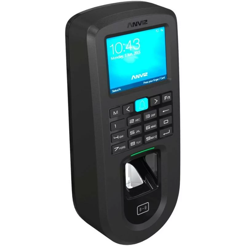 Leitor Biométrico Autónomo c/ Impressões Digitais MF e Teclado - ANVIZ
