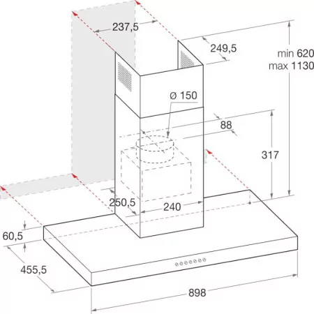 Chaminé Hotpoint - HHBS-9.8-FLX/1|Hotpoint|8050147652039