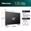 Smart TV Hisense 65" ULED MiniLED 65U6NQ - (165cm - VIDAA OS - UHD 4K - Pé Duplo Ajustável)|Hisense|6942351404042
