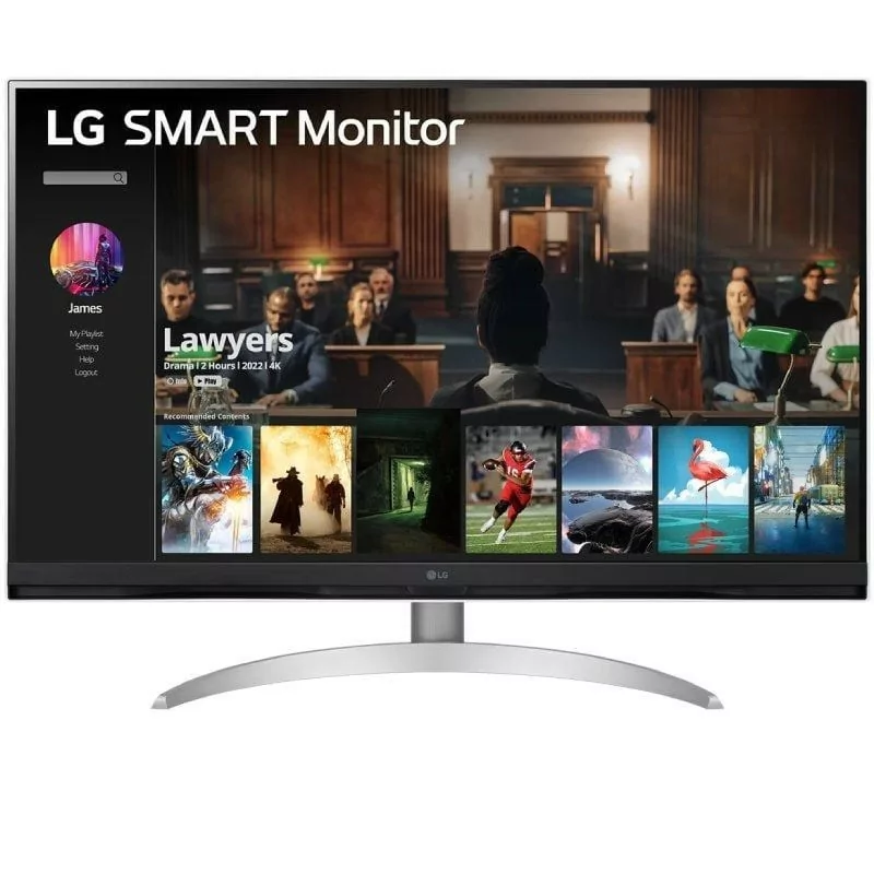 Smart Monitor LG 32SQ700S-W 31.5 - Smart TV (without Tuner) - 4K