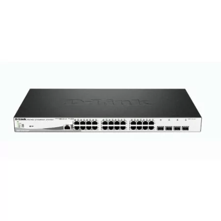 D-Link Switch - Managed L2 Gigabit - 10/100/1000 - PoE - Black - DGS-1210-28MP/E
