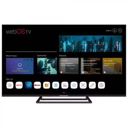 Smart TV Grunkel 43 LED - 4300PBW - (109cm - WebOS - 4K)