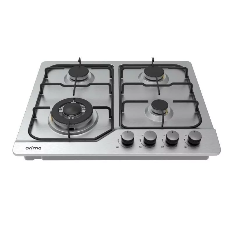 Orima Gas Hob - 3 Burners + 1 - Stainless Steel - ORQ-43-IT