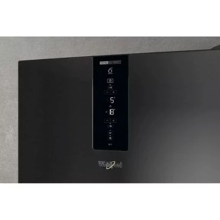 Whirlpool Combined Refrigerator - (367 Liters - 202cm - No Frost - Black/Stainless Steel) - W7X93TKS