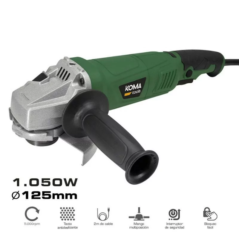 Koma Tools Electric Angle Grinder - 1050w - ø115mm - Koma Home Koma Tools Electric Angle Grinder - 1050w - ø115mm - Koma Home