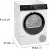 Siemens Tumble Dryer - 9 kg - Heat Pump - White - WQ45H2A0ES