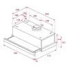 Teka TL 7310 SS Telescopic Hood - (70cm - 304 m³/h - Stainless Steel)