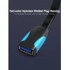 Cabo Extensor USB(A) Macho - USB(A) Fêmea - Vention - ( 50CM - USB 3.0 - Preto/Azul)|Vention|6922794719361