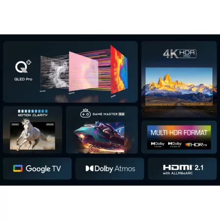 Smart TV QLED 43" TCL 43PC655 - (109cm - Google TV - 4K QLED)