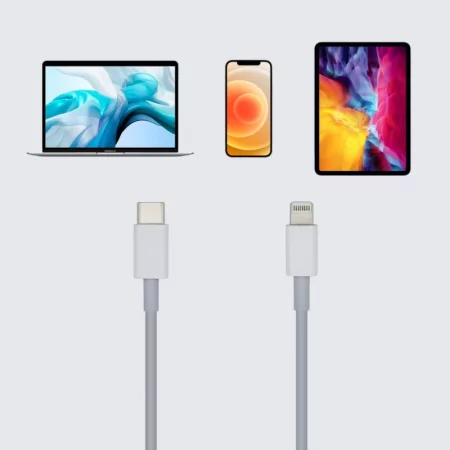 Cabo LIGHTNING para USB-C AISENS - 2M - Branco - A102-0443|AISENS|8436574704945